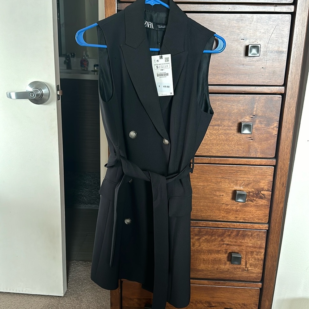 Zara black sleeveless dress